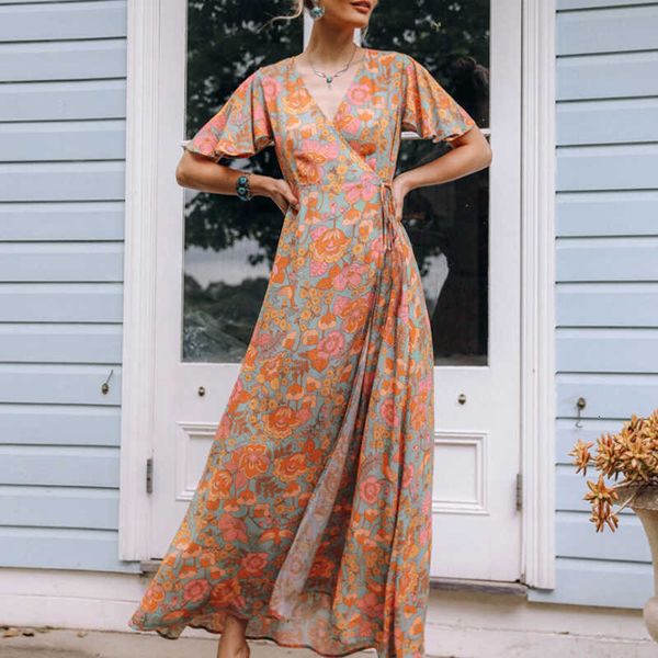 women's tanks & camis cotton orange foral print maxi wrap dresses women vintage deep v neck long summer dress vestidos beach robe lgh8, White
women's tanks & camis cotton orange foral print maxi wrap dresses women vintage deep v neck long summer dress vestidos beach robe lgh8, White