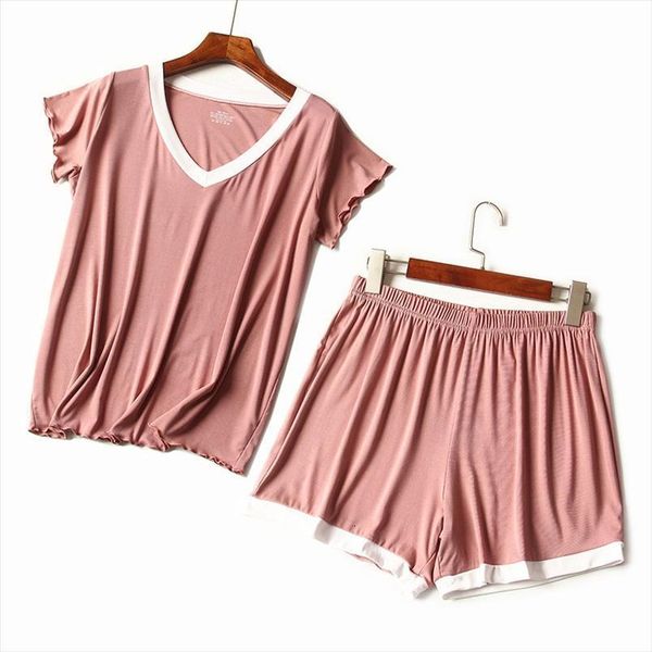 sanderala v neck short womens sleepwears pajamas sets pants all match comfortable pink sleepwear solid full length pj set, Black;red
sanderala v neck short womens sleepwears pajamas sets pants all match comfortable pink sleepwear solid full length pj set, Black;red