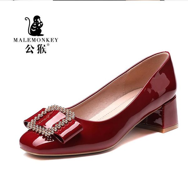 dress shoes 2021 fashion women pumps elegant patent leather high heels crystal metal square buckle party wedding, Black
dress shoes 2021 fashion women pumps elegant patent leather high heels crystal metal square buckle party wedding, Black