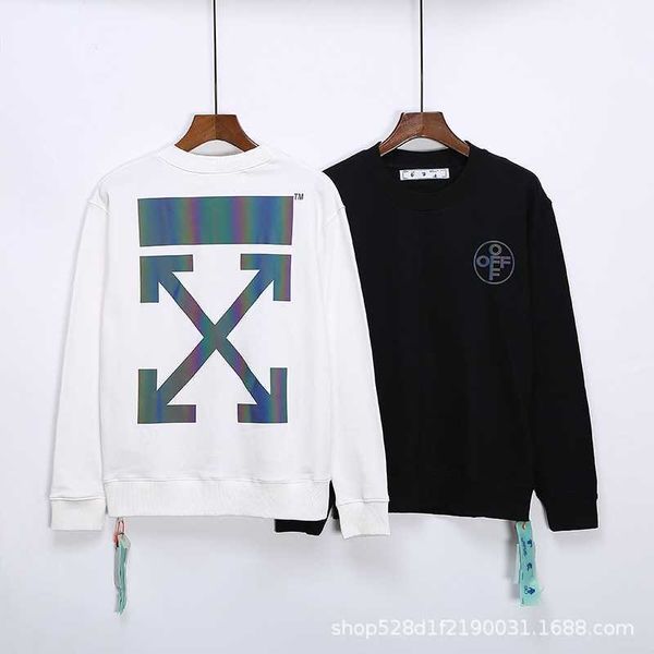 new autumn winter 2020 off front rear 3n colorful reflective arrow round neck sleeve for men and women, Black
new autumn winter 2020 off front rear 3n colorful reflective arrow round neck sleeve for men and women, Black