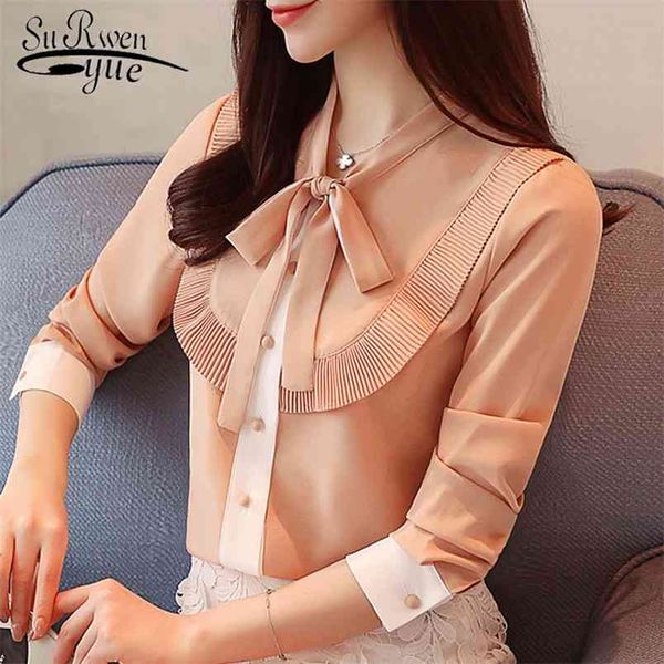 blusas women chiffon blouse long sleeve shirts fashion woman blouses office lady casual solid shirt clothes 1321 210421, White
blusas women chiffon blouse long sleeve shirts fashion woman blouses office lady casual solid shirt clothes 1321 210421, White