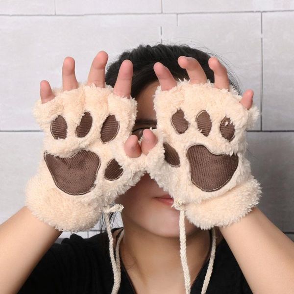 five fingers gloves fashion 1 pair women girls lovely winter warm fingerless fluffy bear cat plush claw half finger mitten gifts, Blue;gray
five fingers gloves fashion 1 pair women girls lovely winter warm fingerless fluffy bear cat plush claw half finger mitten gifts, Blue;gray