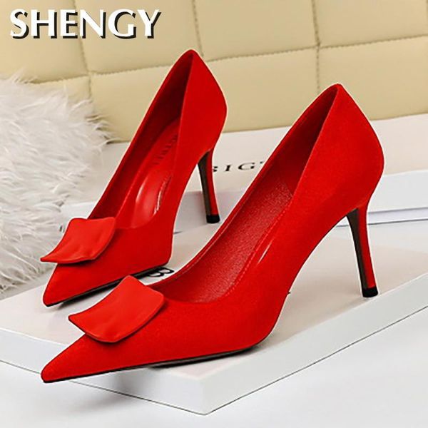 dress shoes 2021 women high heels casual suede pumps stiletto red zapatos party, Black
dress shoes 2021 women high heels casual suede pumps stiletto red zapatos party, Black