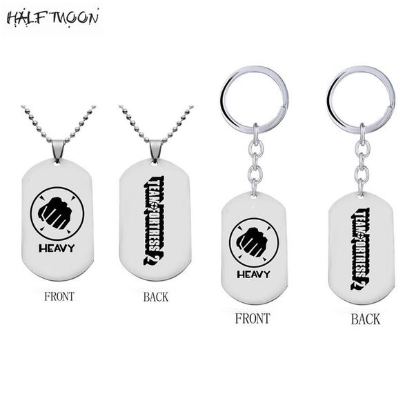 keychains game team fortress 2 keychain metal tf2 heavy key ring beads chain dog tag porte clef kolye for men bag jewelry llavero colar, Silver
keychains game team fortress 2 keychain metal tf2 heavy key ring beads chain dog tag porte clef kolye for men bag jewelry llavero colar, Silver