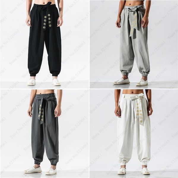 harajuku kimono japanese costume for man wide leg pants casual bandage embroidery loose linen trouser male harlan haori samurai ethnic cloth, Red
harajuku kimono japanese costume for man wide leg pants casual bandage embroidery loose linen trouser male harlan haori samurai ethnic cloth, Red
