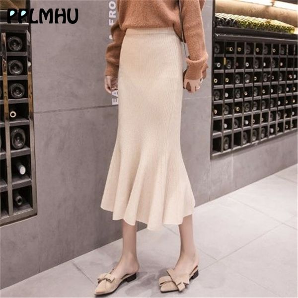 lady ruffles mermaid skirt casual women package hip knitted winter elegant high elastic waist midi bottoms pencil 210522, Black
lady ruffles mermaid skirt casual women package hip knitted winter elegant high elastic waist midi bottoms pencil 210522, Black