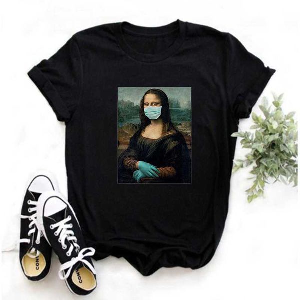 women's t-shirt linna mona lisa harajuku aesthetic ladies retro ullzang print 90s cartoon four-color casual top, White
women's t-shirt linna mona lisa harajuku aesthetic ladies retro ullzang print 90s cartoon four-color casual top, White