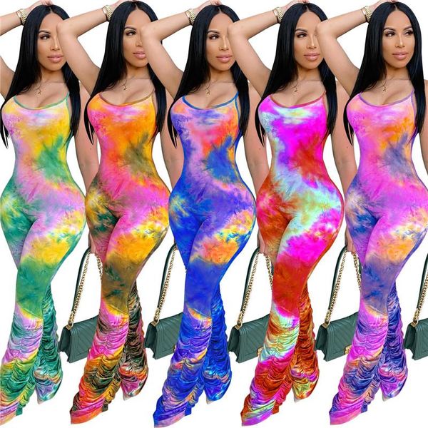 women sleeveless tie-dye print romper big size slim sling bodycon long stacked flare jumpsuit one piece outfits clubwear women's jumpsu, Black;white
women sleeveless tie-dye print romper big size slim sling bodycon long stacked flare jumpsuit one piece outfits clubwear women's jumpsu, Black;white
