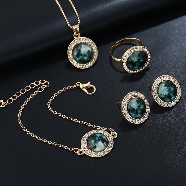 dubai jewelry sets women crystal pendant charm bridal wedding party set necklace earrings ring bracelet fashion bracelet, &, Black
dubai jewelry sets women crystal pendant charm bridal wedding party set necklace earrings ring bracelet fashion bracelet, &, Black