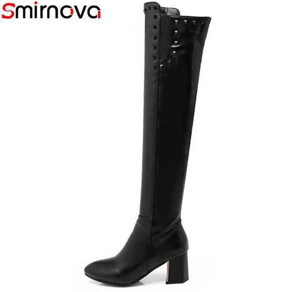 boots smirnova plus size 34-47 women thick high heels knee fashion autumn winter long shoes, Black
boots smirnova plus size 34-47 women thick high heels knee fashion autumn winter long shoes, Black