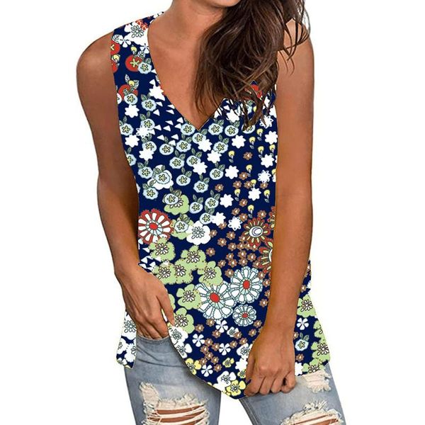 women's blouses & shirts flower print womens and summer tank o-neck plus size ladies sleeveless blusas mujer de moda 2021, White
women's blouses & shirts flower print womens and summer tank o-neck plus size ladies sleeveless blusas mujer de moda 2021, White