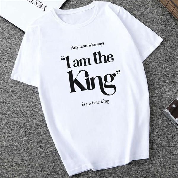 I Am The King Men T Shirts Letters Print Vogue Summer And Women Casual Funny Tshirts Harajuku Ulzzang Tees Tops, White;black
I Am The King Men T Shirts Letters Print Vogue Summer And Women Casual Funny Tshirts Harajuku Ulzzang Tees Tops, White;black