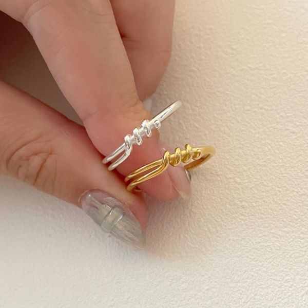 korean ins niche design minimalist knot shape s925 sterling silver open ring female jewelry
korean ins niche design minimalist knot shape s925 sterling silver open ring female jewelry