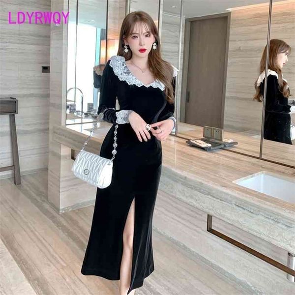 hepburn style lace slim dress with bottom slit office lady sheath zippers knee-length polyester 210416, Black;gray
hepburn style lace slim dress with bottom slit office lady sheath zippers knee-length polyester 210416, Black;gray