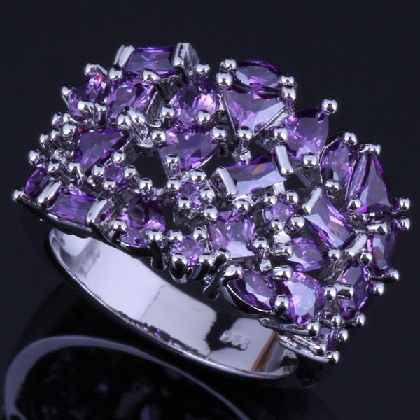 cluster rings shiny purple cubic zirconia silver plated ring v0584, Golden;silver
cluster rings shiny purple cubic zirconia silver plated ring v0584, Golden;silver