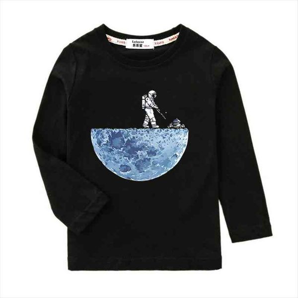 astronaut amp moon funny kids clothes boy girl long sleeve cotton o neck tees child spring shirt, Blue
astronaut amp moon funny kids clothes boy girl long sleeve cotton o neck tees child spring shirt, Blue