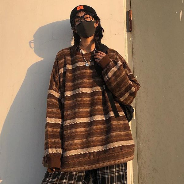women's sweaters cgc autumn winter women sweater vintage stripe o-neck knitted pullover oversized female thicken warm jumper, White;black
women's sweaters cgc autumn winter women sweater vintage stripe o-neck knitted pullover oversized female thicken warm jumper, White;black