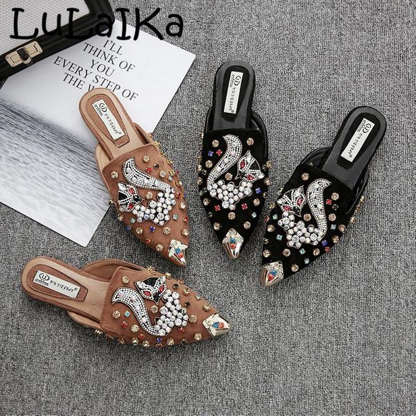 slippers 2021 fashion pattern rhinestone metal pointed ladies summer end flat comfortable shopping casual sand drag, Black
slippers 2021 fashion pattern rhinestone metal pointed ladies summer end flat comfortable shopping casual sand drag, Black