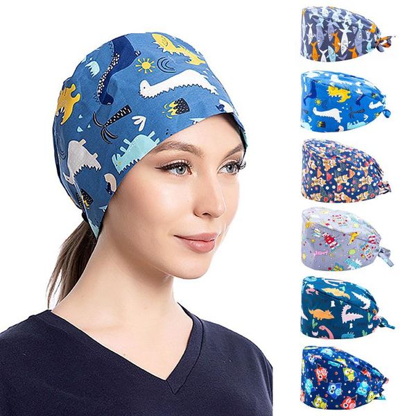 beanie/skull caps adjustable scrubs women printing cotton scrub hat beauty salon working elastic accessories#p3, Blue;gray
beanie/skull caps adjustable scrubs women printing cotton scrub hat beauty salon working elastic accessories#p3, Blue;gray