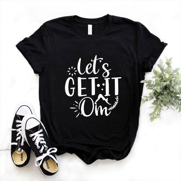 lets get it om yoga mens t shirts and womens print women cotton funny shirt lady yong girl tee, White;black
lets get it om yoga mens t shirts and womens print women cotton funny shirt lady yong girl tee, White;black