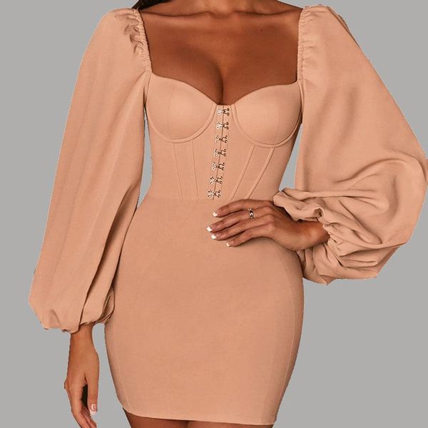 casual dresses 2021 bangniweigou lantern sleeve vintage bandage dress pink for women spring autumn party clothing bodycon corset mini, Black;gray
casual dresses 2021 bangniweigou lantern sleeve vintage bandage dress pink for women spring autumn party clothing bodycon corset mini, Black;gray