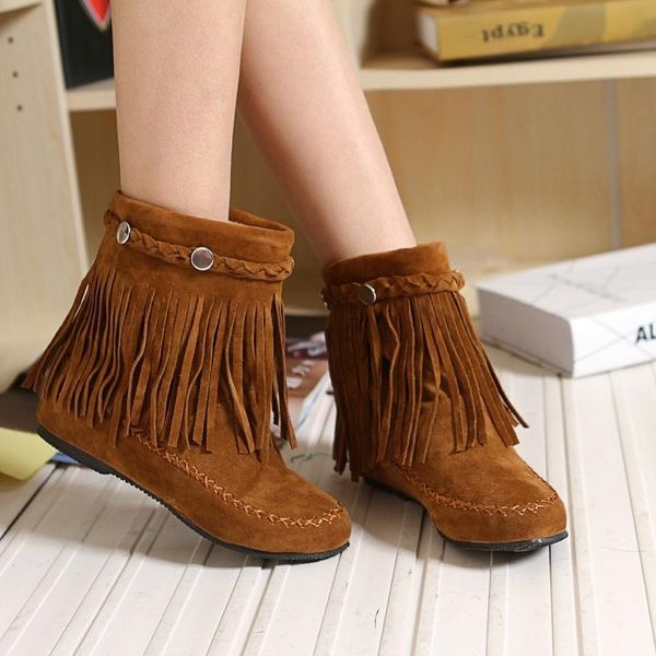 boots autumn and winter flat bottomed short leisure tassel women's large 40 43, Black
boots autumn and winter flat bottomed short leisure tassel women's large 40 43, Black