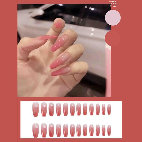 false nails 24pcs gradient red nail patch glue type removable long paragraph fashion manicure unghie finte, Red;gold
false nails 24pcs gradient red nail patch glue type removable long paragraph fashion manicure unghie finte, Red;gold