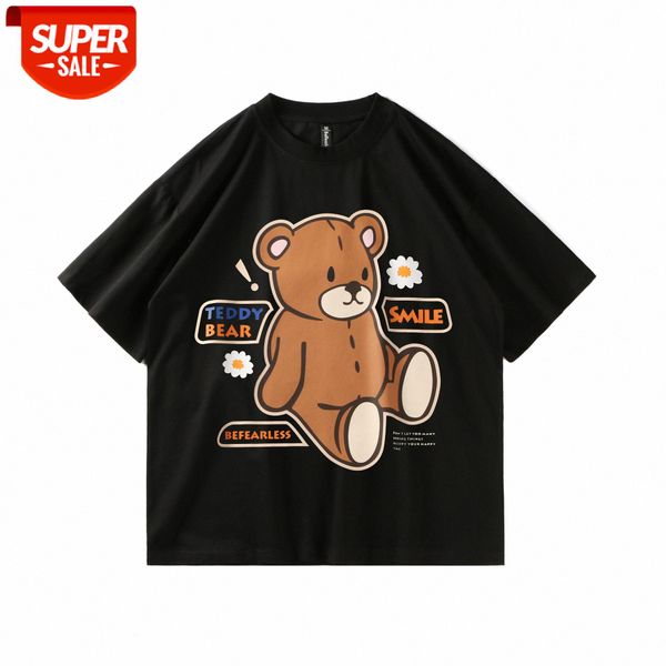 cartoon anime puppet bear print short-sleeved japanese small fresh hong kong style t-shirt men and women couples tide ins loose summer #9j5o, White;black
cartoon anime puppet bear print short-sleeved japanese small fresh hong kong style t-shirt men and women couples tide ins loose summer #9j5o, White;black
