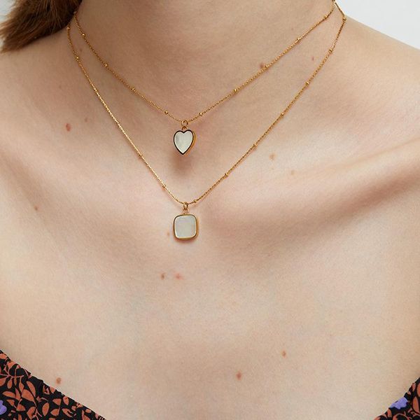 pendant necklaces u-magical fashion square white shell necklace for women femme geometric gold color titanium steel chain jewelry, Silver
pendant necklaces u-magical fashion square white shell necklace for women femme geometric gold color titanium steel chain jewelry, Silver