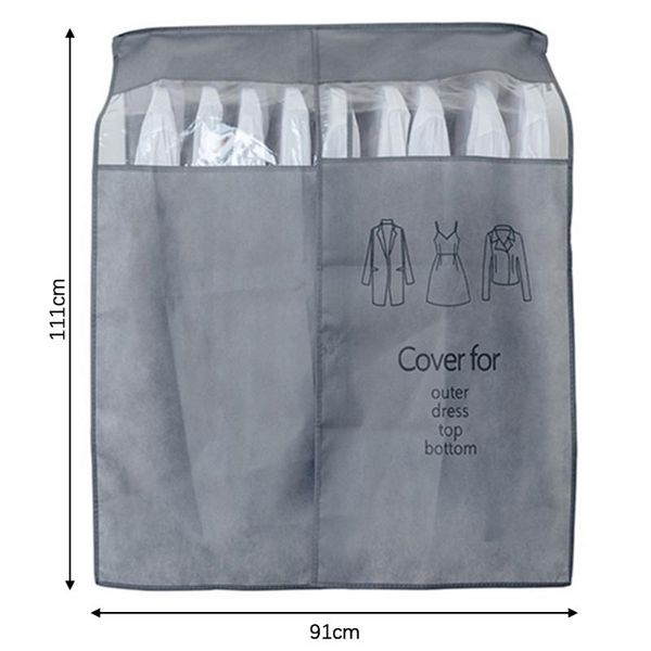 clothing & wardrobe storage clothes hanging dustproof bag garment rack cover non-woven for home suit coat
clothing & wardrobe storage clothes hanging dustproof bag garment rack cover non-woven for home suit coat