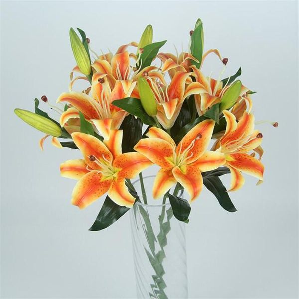5pcs real touch lily flower branch 3 heads artificial 3d printing effect stems for wedding centerpieces floral decoration decorative flowers
5pcs real touch lily flower branch 3 heads artificial 3d printing effect stems for wedding centerpieces floral decoration decorative flowers