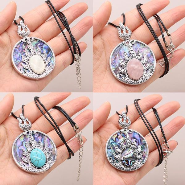pendant necklaces natural shell necklace round abalone white for jewelry gift length 55+5cm size 45x45mm, Silver
pendant necklaces natural shell necklace round abalone white for jewelry gift length 55+5cm size 45x45mm, Silver