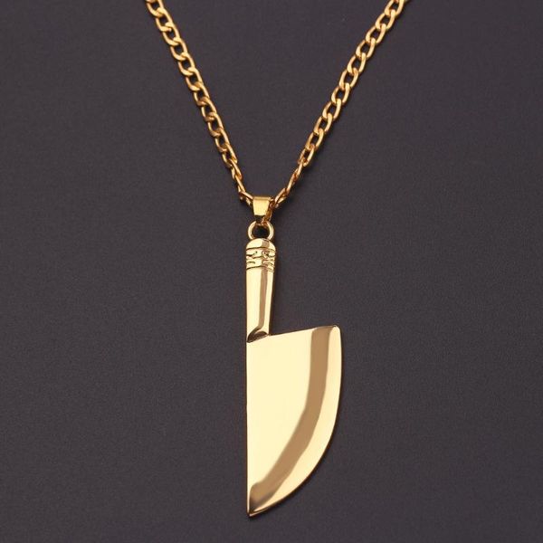 pendant necklaces punk style mini kitchen knife necklace gold zinc alloy vegetable cutting tool cutter, Silver
pendant necklaces punk style mini kitchen knife necklace gold zinc alloy vegetable cutting tool cutter, Silver