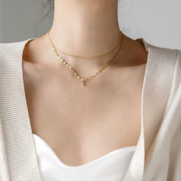 chains 316l stainless steel double layer lip chain zircon pendant charm choker necklace for women fashion fine jewelry san853, Silver
chains 316l stainless steel double layer lip chain zircon pendant charm choker necklace for women fashion fine jewelry san853, Silver