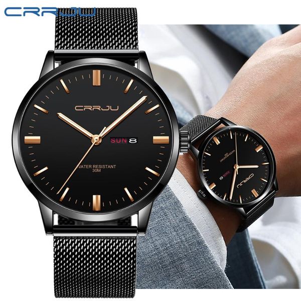 wristwatches men's watch crrju classic business thin waterproof quartz wristwatch casual date display clock calendar relogio masculino, Slivery;brown
wristwatches men's watch crrju classic business thin waterproof quartz wristwatch casual date display clock calendar relogio masculino, Slivery;brown