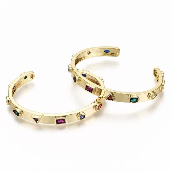 bangle 2pcs brass pave cubic zirconia open cuff bangles gold plated 2021 bracelet for women girl wedding party jewelry gift, Black
bangle 2pcs brass pave cubic zirconia open cuff bangles gold plated 2021 bracelet for women girl wedding party jewelry gift, Black