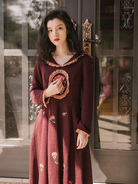 casual dresses 2021 fashion women's autumn and winter vintage dress long, Black;gray
casual dresses 2021 fashion women's autumn and winter vintage dress long, Black;gray
