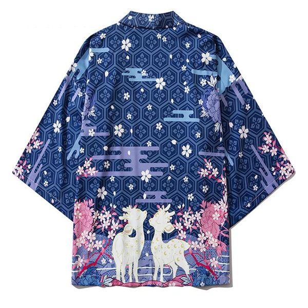 harajuku mens shirt deer cherry blossoms flowers print men yukata japanese kimono cardigan hip hop streetwear casual loose men's shirt, White;black
harajuku mens shirt deer cherry blossoms flowers print men yukata japanese kimono cardigan hip hop streetwear casual loose men's shirt, White;black