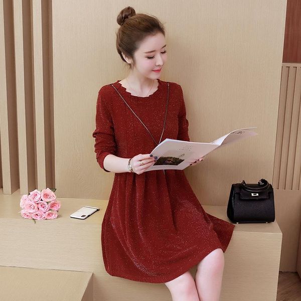 casual dresses 2021 autumn and winter pattern increase fertilizer enlarge code thin round neck long sleeve will pendulum dress woman, Black;gray
casual dresses 2021 autumn and winter pattern increase fertilizer enlarge code thin round neck long sleeve will pendulum dress woman, Black;gray