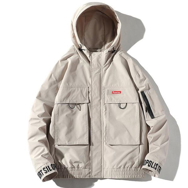 men's jackets spring & autumn fashion brand loose plus size casual jacket all-match men hooded workwear tide, Black;brown
men's jackets spring & autumn fashion brand loose plus size casual jacket all-match men hooded workwear tide, Black;brown
