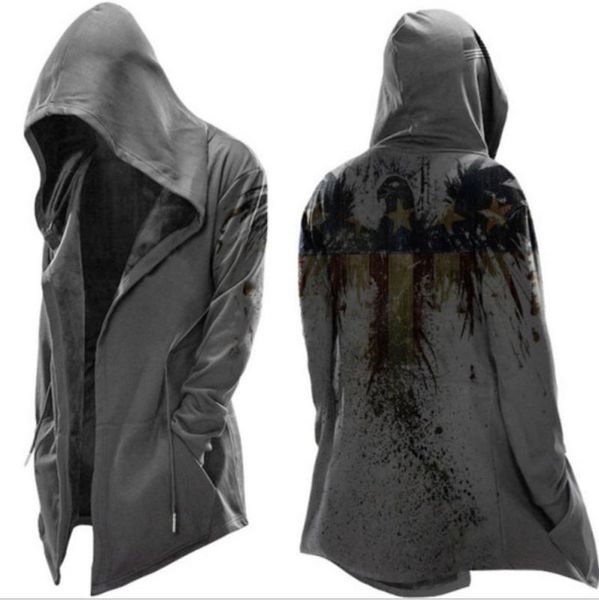 men's hoodies & sweatshirts zogaa gothic punk jackets hooded pullover cosplay coat hoodie long sleeve vintage print autumn plus size, Black
men's hoodies & sweatshirts zogaa gothic punk jackets hooded pullover cosplay coat hoodie long sleeve vintage print autumn plus size, Black