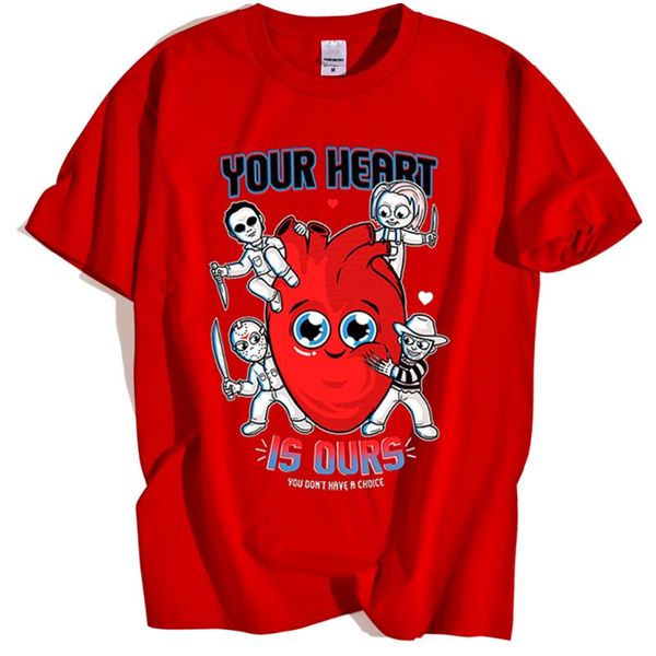 men's t-shirts your heart print t shirts men personality casual o-neck loose summer clothing, White;black
men's t-shirts your heart print t shirts men personality casual o-neck loose summer clothing, White;black