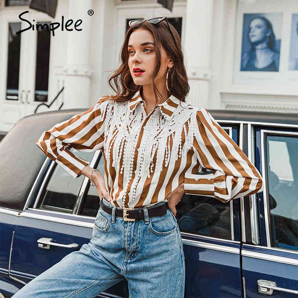 casual shirt collar stripe women hollow out flower female vintage blouse long sleeve ladies blouses 210414, White
casual shirt collar stripe women hollow out flower female vintage blouse long sleeve ladies blouses 210414, White