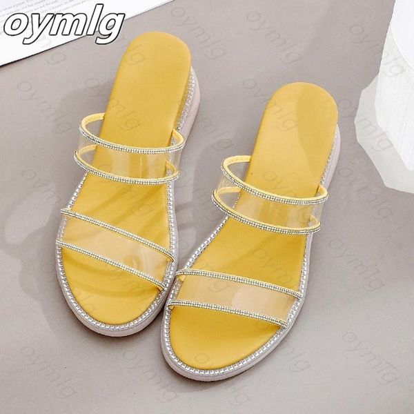 fashion women's flip flops rhinestone slope thick bottom comfortable shoes all-match casual slippers, Black
fashion women's flip flops rhinestone slope thick bottom comfortable shoes all-match casual slippers, Black