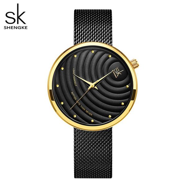 wristwatches shengke galaxy creative black 32 mm dial women watches waterproof mesh band japanese quartz movement gift zegarek damski, Slivery;brown
wristwatches shengke galaxy creative black 32 mm dial women watches waterproof mesh band japanese quartz movement gift zegarek damski, Slivery;brown