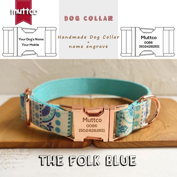dog collars & leashes muttco custom id collar retailing handmade fashionable anti-lost the folk blue 5 sizes udc023m
dog collars & leashes muttco custom id collar retailing handmade fashionable anti-lost the folk blue 5 sizes udc023m