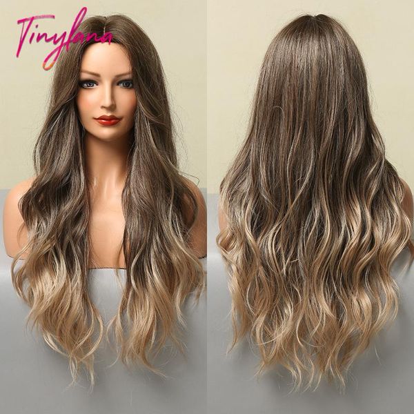 middle part ombre ash brown blonde synthetic wigs long wavy wig for black women cosplay daily use heat resistant fiber
middle part ombre ash brown blonde synthetic wigs long wavy wig for black women cosplay daily use heat resistant fiber