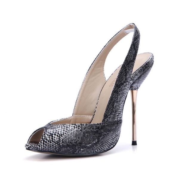 summer 11cm high heeled sandal snakeskin women stiletto thin heel slingback peep toe party dress lady shoe 5-g12 sandals, Black
summer 11cm high heeled sandal snakeskin women stiletto thin heel slingback peep toe party dress lady shoe 5-g12 sandals, Black