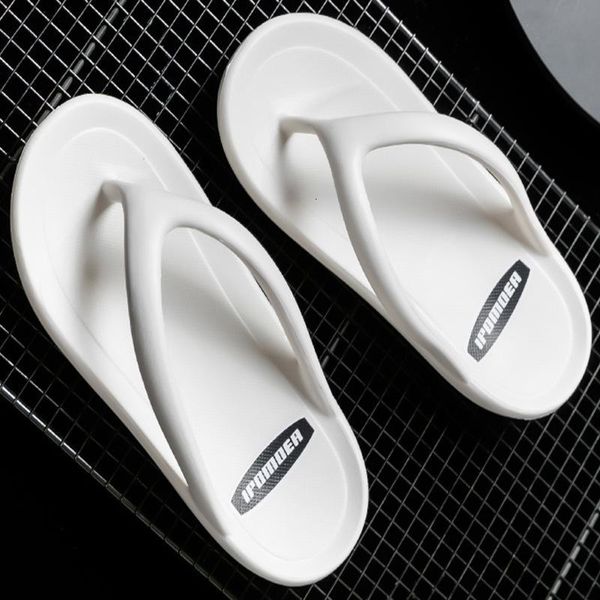 slippers men's and women's summer couple thick bottom clip feet cool non-slip eva home fashion flip-flops shoes woman 4vg3, Black