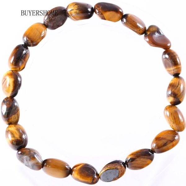 trendy natural stone gold tiger's eye chain bracelet irregular shape beads jewelry for women friend gift 7.5" 1pcs h1300 beaded, s, Black
trendy natural stone gold tiger's eye chain bracelet irregular shape beads jewelry for women friend gift 7.5" 1pcs h1300 beaded, s, Black